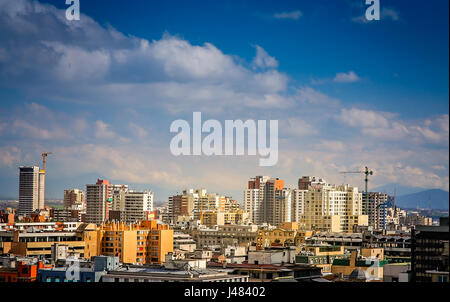 Cityscape of Santiago, the capital of Chile Stock Photo