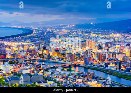 Numazu, Japan Skyline at twilight. Stock Photo