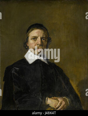 Frans Hals  (–1666) Portrait of a man, possibly a minister 1657-1660 Stock Photo