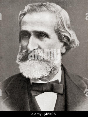 Giuseppe Fortunino Francesco Verdi, 1813 – 1901. Italian opera composer. Stock Photo