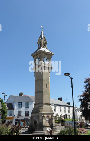 Clock tower, Taw Vale, Barnstaple, Devon Stock Photo