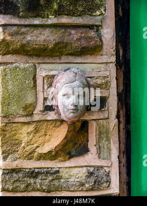 Metal Garden Sculptures in the small village of Pott Shrigley, Cheshire, England. Stock Photo