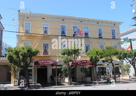 San Remo Hotel built in 1906 in the North Beach district of San Francisco Stock Photo