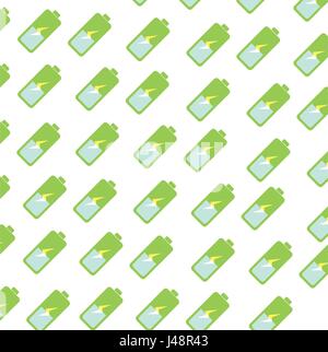 Battery electric energy Stock Vector
