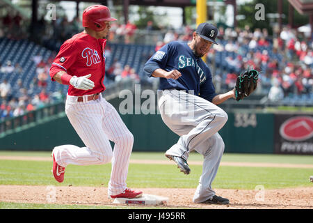 Seattle Mariners' J.P. Crawford plays during a baseball game, Wednesday,  April 26, 2023, in Philadelphia. (AP Photo/Matt Slocum Stock Photo - Alamy