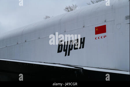 Reusable spaceship - Buran Stock Photo