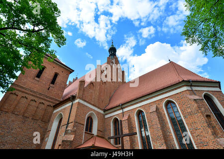 Cathedral of St. Martin and St. Nicholas in Bydgoszcz, gothic architecture in Poland Stock Photo