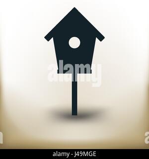 simple bird house Stock Vector