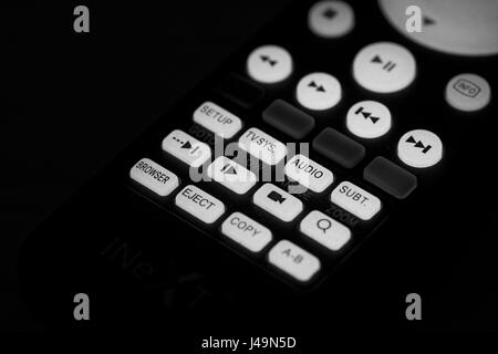 remote control with backlight in monochrome Stock Photo - Alamy