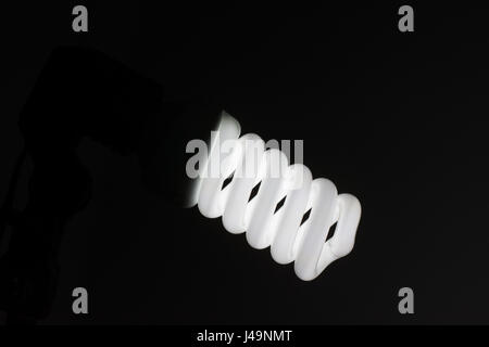 Professionale light set studio on black background Stock Photo