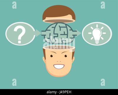 Brainstorm concept idea. Stock Vector