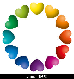 Heart from colorful pieces as symbol diversity and inclusion Stock Photo -  Alamy