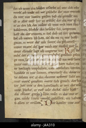 This medieval manuscript, known as the 'Rolandslied,' is a key ...
