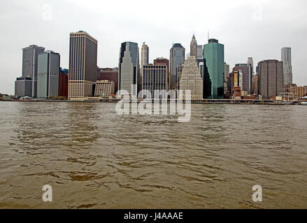 Skyline of Manhattan, New York USA Stock Photo