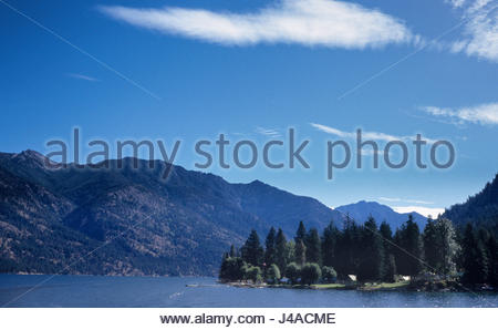 Cabins On A Point At Lucerne Seen From The Lady Of The Lakes