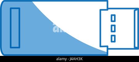 usb backup device technology office Stock Vector