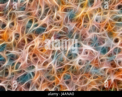 An abstract colored background reminiscent of the structural connection of neurons Stock Photo