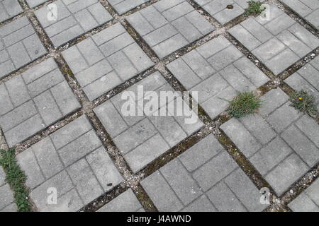 beautiful solid gray tiles from stone decoration for city streets Stock Photo