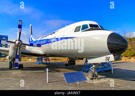 Air Nippon YS-11 Airliner displayed at Kakamigahara Aerospace Museum Gifu Japan Stock Photo