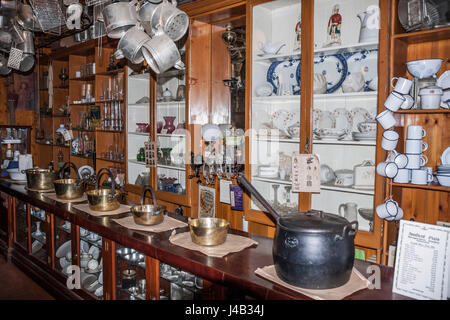 Hardware department at the Co-operative store at Beamish Museum,England,UK Stock Photo