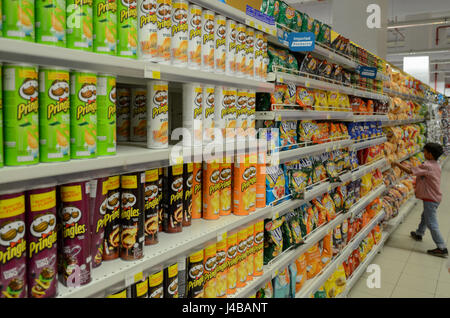 Hyperstar Supermarket at the biggest mall of Pakistan, Emporium Mall, Lahore, Pakistan Stock Photo