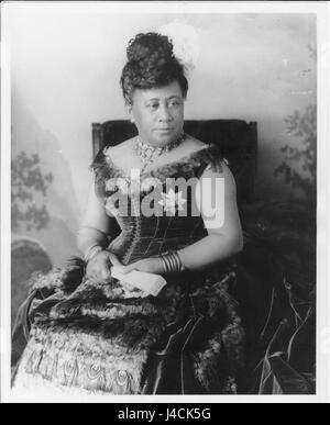 Queen Kapiolani wearing her peacock gown at the Golden Jubilee of Queen Victoria (PP 97 15 015) Stock Photo