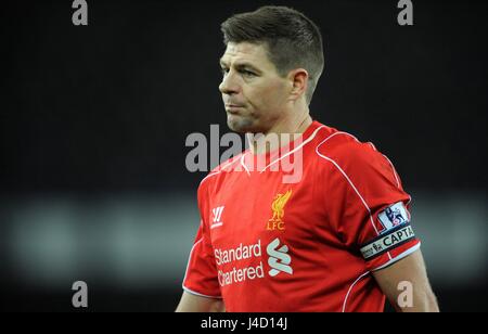 STEVEN GERRARD LIVERPOOL FC GOODISON PARK EVERTON ENGLAND 07 February 2015 Stock Photo