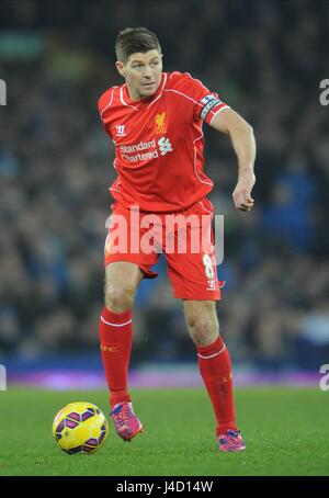 STEVEN GERRARD LIVERPOOL FC LIVERPOOL FC GOODISON PARK EVERTON ENGLAND 07 February 2015 Stock Photo