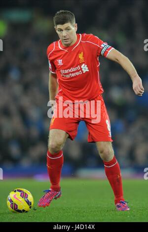 STEVEN GERRARD LIVERPOOL FC LIVERPOOL FC GOODISON PARK EVERTON ENGLAND 07 February 2015 Stock Photo