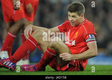 STEVEN GERRARD LIVERPOOL FC LIVERPOOL FC GOODISON PARK EVERTON ENGLAND 07 February 2015 Stock Photo