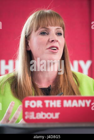 Labour's Shadow Education Secretary Angela Rayner during the launch Labour's education plans during a visit to Leeds City College. Stock Photo