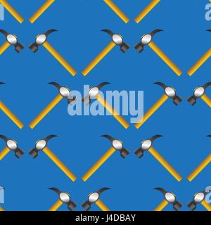 Hammer Seamless Random Pattern Stock Vector