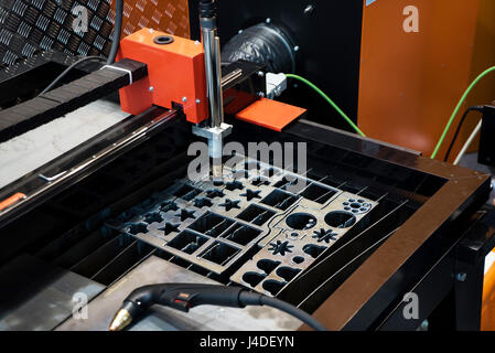 Laser cutting machine Stock Photo