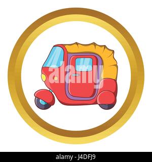 Auto rickshaw vector icon Stock Vector