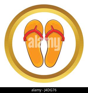 Flips flops vector icon Stock Vector