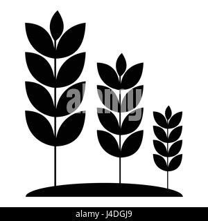 Wheat germ icon, simple style Stock Vector
