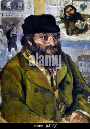 Portrait of Paul Cézanne 1874  by Camille Pissarro 1830 - 1905 France French Stock Photo