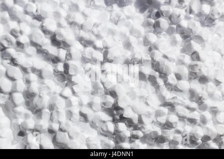 Surface of a broken piece of foam plate. Stock Photo