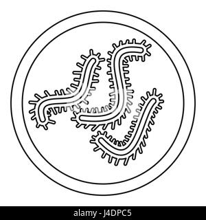 Lot of bacteria icon, outline style Stock Vector Image & Art - Alamy