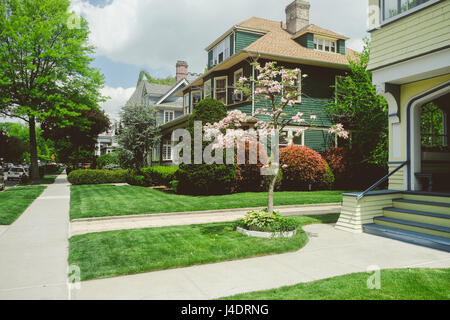 Ditmas Park Historic District Brooklyn New York Stock Photo Alamy