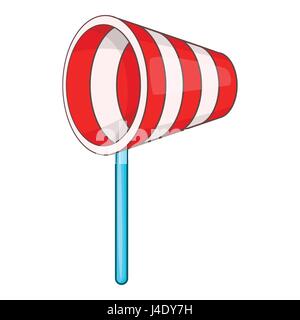 Supplies wind sock icon, cartoon style Stock Vector