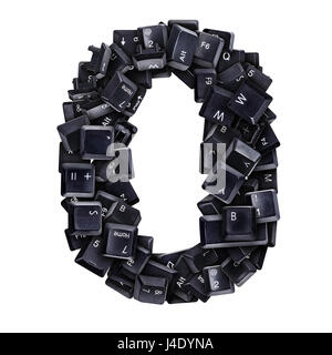 Number 1 made of keyboard buttons Stock Photo - Alamy