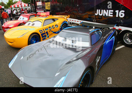 Cherry Hill, NJ, USA. 12th May, 2017. Disney Pixar's Cars 3 Road to the Races Tour pictured at Cherry Hill Mall in Cherry Hill, New Jersey on May 12, 2017 Credit: Star Shooter/Media Punch/Alamy Live News Stock Photo