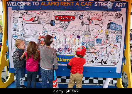 Cherry Hill, NJ, USA. 12th May, 2017. Disney Pixar's Cars 3 Road to the Races Tour pictured at Cherry Hill Mall in Cherry Hill, New Jersey on May 12, 2017 Credit: Star Shooter/Media Punch/Alamy Live News Stock Photo