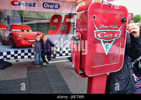 Cherry Hill, NJ, USA. 12th May, 2017. Disney Pixar's Cars 3 Road to the Races Tour pictured at Cherry Hill Mall in Cherry Hill, New Jersey on May 12, 2017 Credit: Star Shooter/Media Punch/Alamy Live News Stock Photo