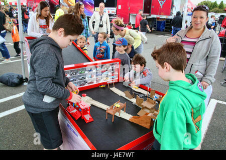 Cherry Hill, NJ, USA. 12th May, 2017. Disney Pixar's Cars 3 Road to the Races Tour pictured at Cherry Hill Mall in Cherry Hill, New Jersey on May 12, 2017 Credit: Star Shooter/Media Punch/Alamy Live News Stock Photo