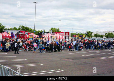 Cherry Hill, NJ, USA. 12th May, 2017. Disney Pixar's Cars 3 Road to the Races Tour pictured at Cherry Hill Mall in Cherry Hill, New Jersey on May 12, 2017 Credit: Star Shooter/Media Punch/Alamy Live News Stock Photo