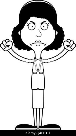 A cartoon businessperson woman looking angry Stock Vector Image & Art ...