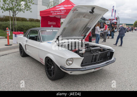 Torrance, USA - May 5 2017: Ford Mustang on display during 12th Annual Edelbrock Car Show. Stock Photo