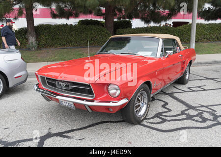 Torrance, USA - May 5 2017: Ford Mustang on display during 12th Annual Edelbrock Car Show. Stock Photo